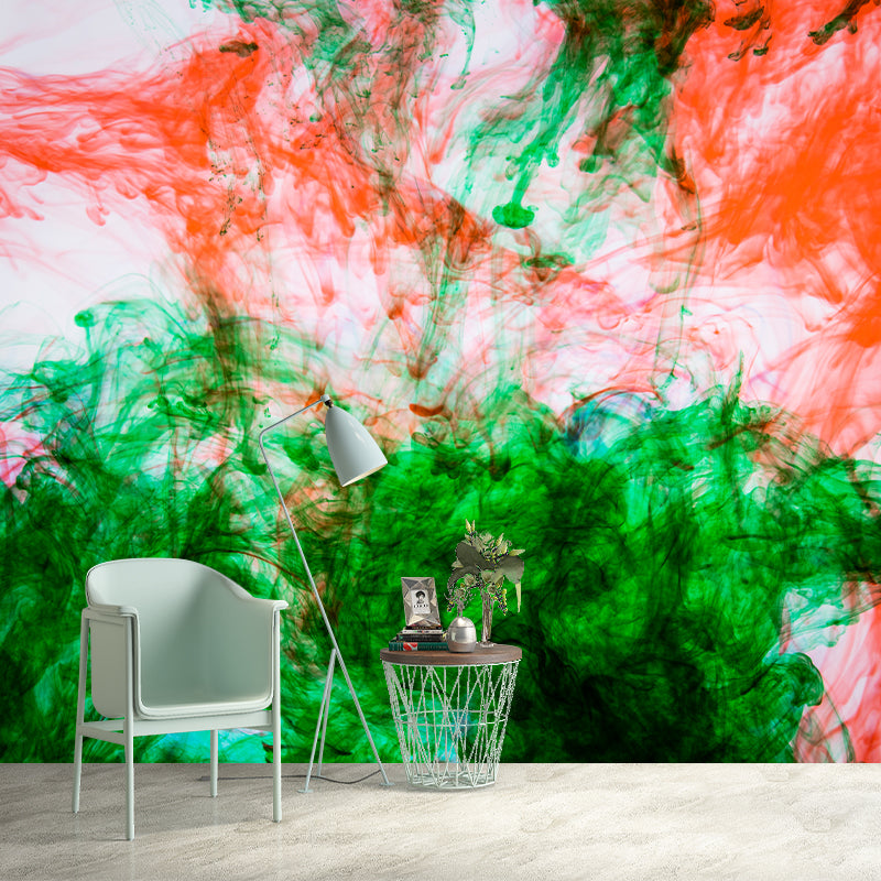 Simple and Abstract Mural Wallpaper Mildew Resistant for Bedroom Wall Decor