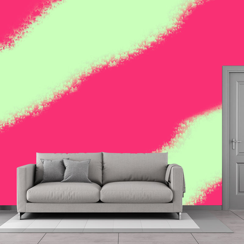 Simple and Abstract Mural Wallpaper Mildew Resistant for Bedroom Wall Decor