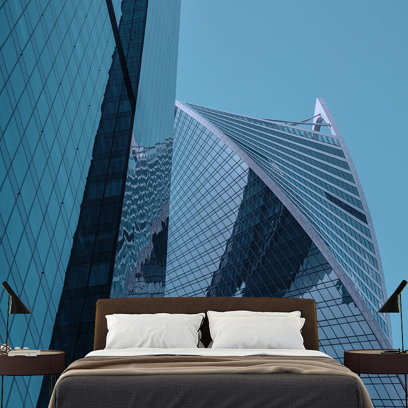 City Construction Mural Wallpaper Eco-friendly Contemporary for Decoration