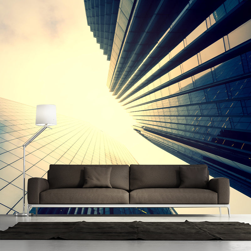 City Construction Mural Wallpaper Eco-friendly Contemporary for Decoration