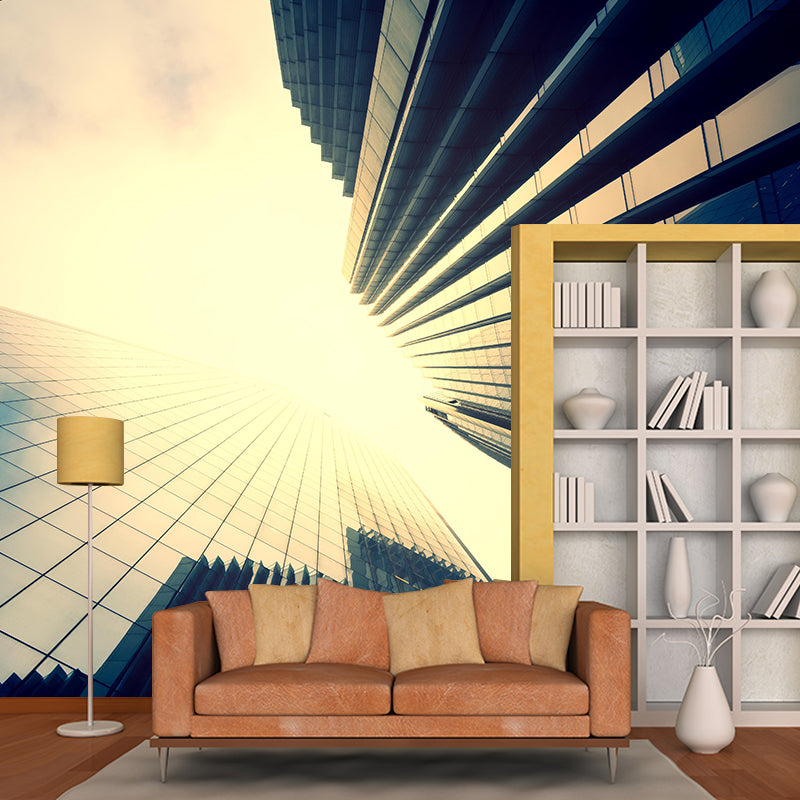 City Construction Mural Wallpaper Eco-friendly Contemporary for Decoration