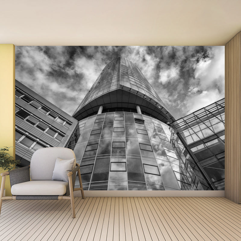 Construction Mural Wallpaper Mildew Resistant Modern Living Room Decoration