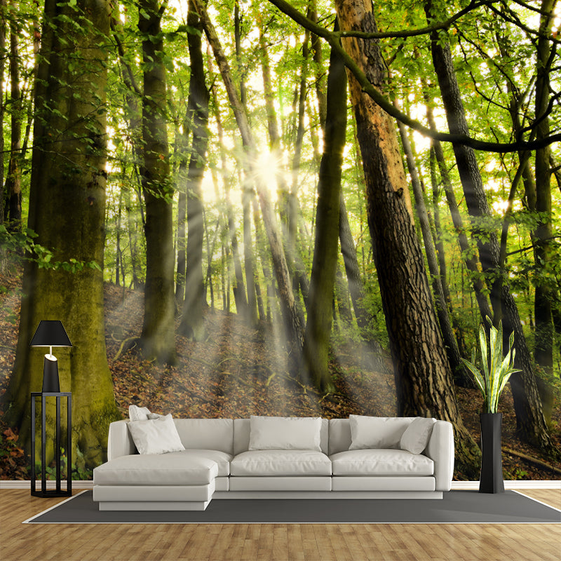 Modern Forest Scenery Mural for Sitting Room Home Decoration, Moisture-Resistant
