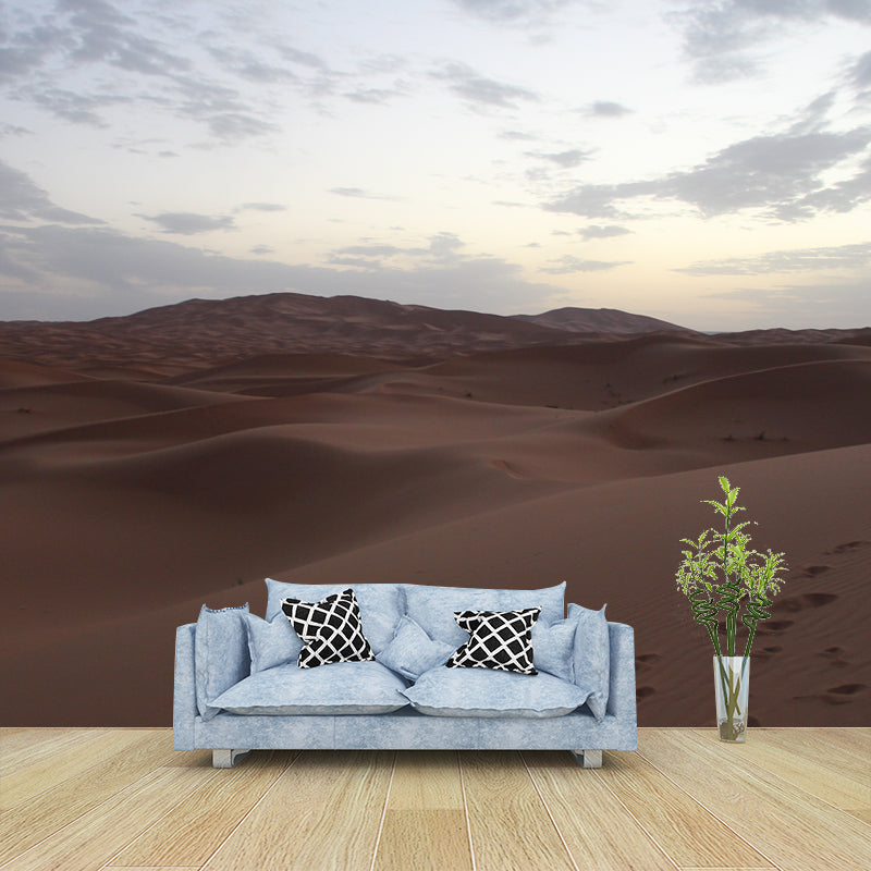 Arid Desert Landscape Mural for Living Room Decoration, Made to Measure