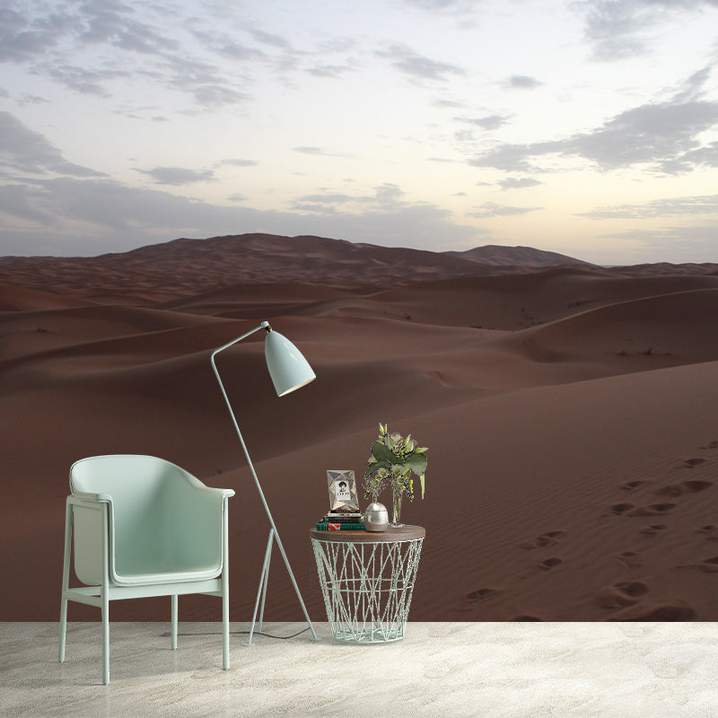 Arid Desert Landscape Mural for Living Room Decoration, Made to Measure