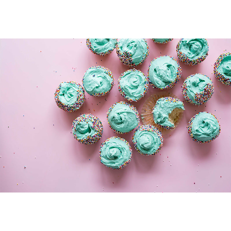 Small Cake Dessert Mural Modern Style Wall Covering for Dessert Shop, Waterproofing