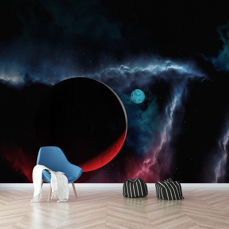 Cosmos Space Wall Murals Stain Resistant Wall Decoration for Living Room, Made to Measure