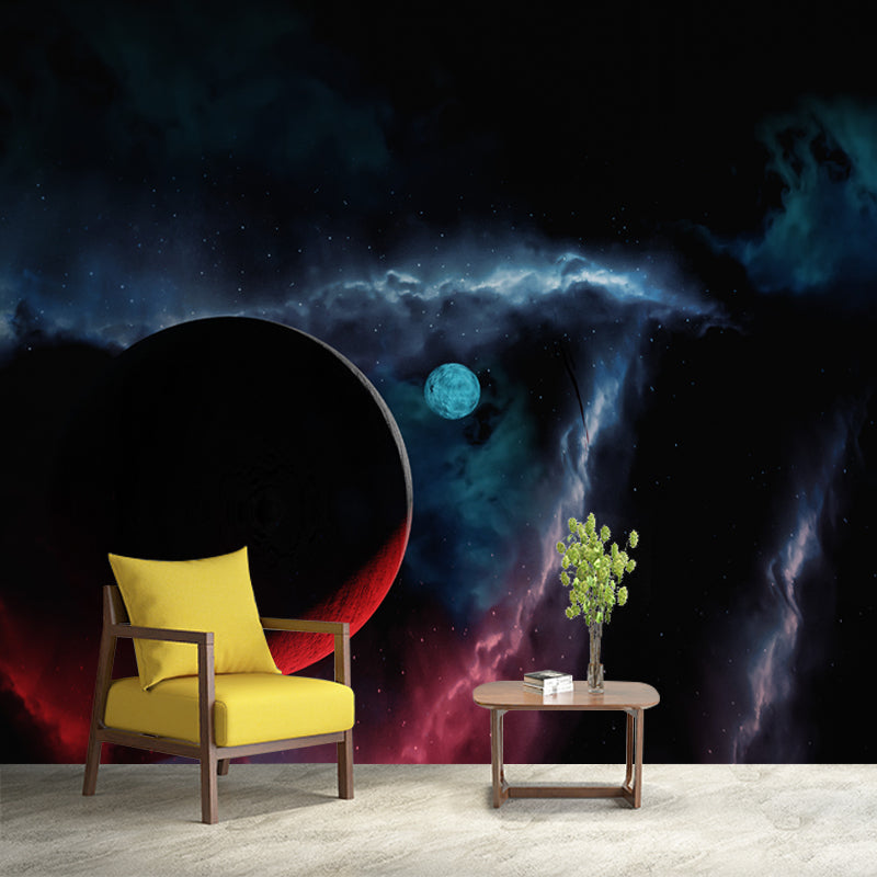 Cosmos Space Wall Murals Stain Resistant Wall Decoration for Living Room, Made to Measure