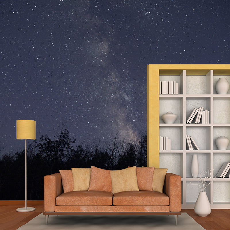 Universe Photo Wall Mural for Sleeping Room Gust Room Water Resistant, Custom Size Available