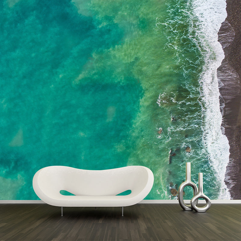Beautiful Sea Mural Mildew Resistant for Living Room Decoration