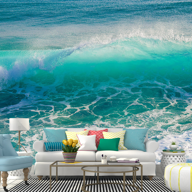 Beautiful Sea Mural Mildew Resistant for Living Room Decoration