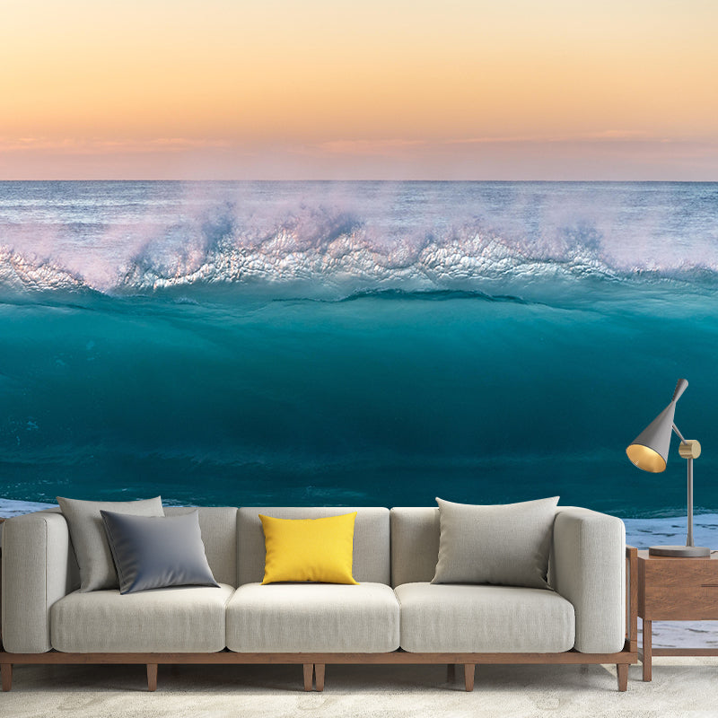 Customized Beautiful Sea Mural Mildew Resistant for Dining Room Decoration