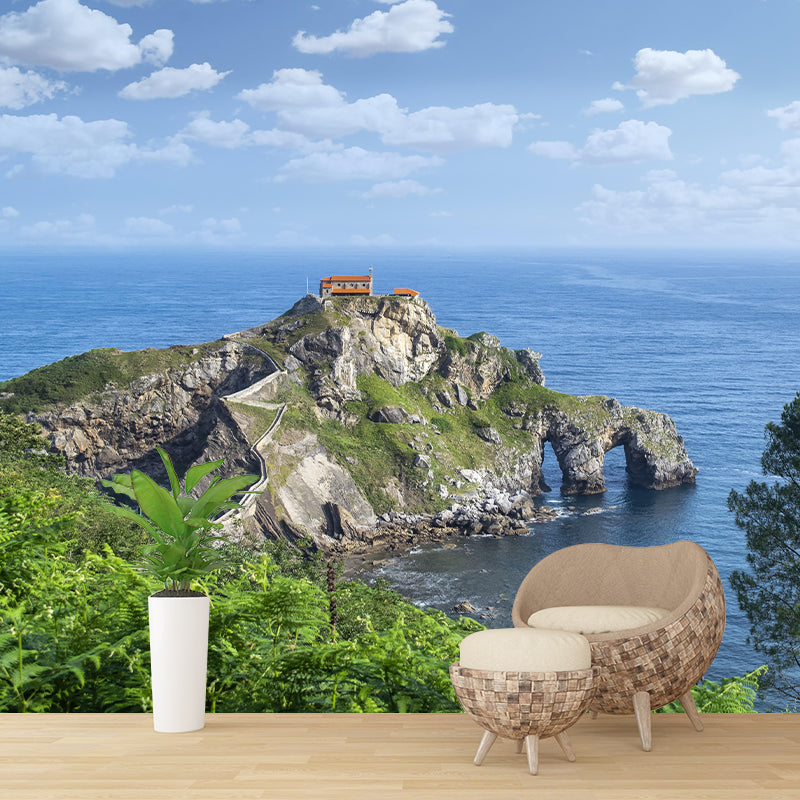 Customized Beautiful Sea Mural Mildew Resistant for Sleeping Room Decoration