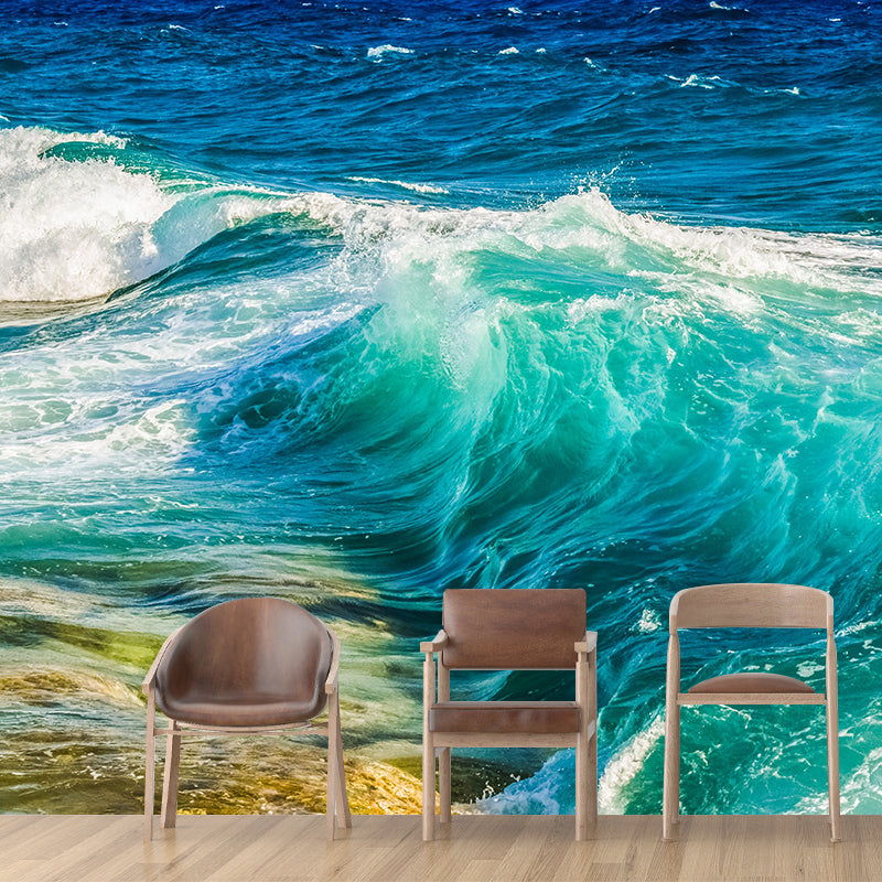 Horizontal Photography Sea Wall Mural Modernism Wall Decoration for Home