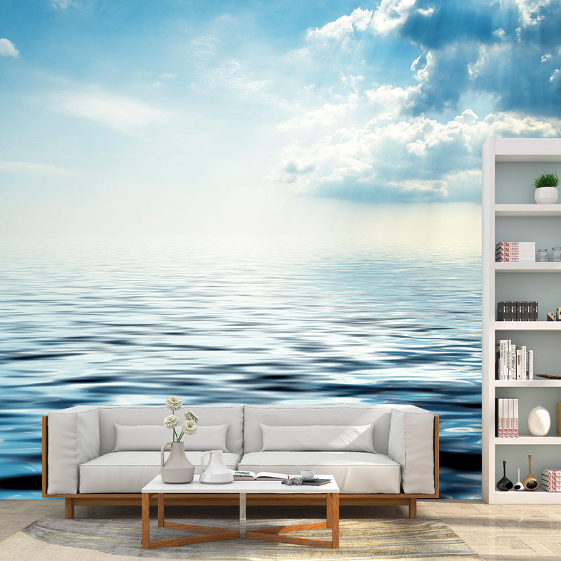 Horizontal Photography Sea Wall Mural Modernism Wall Decoration for Home