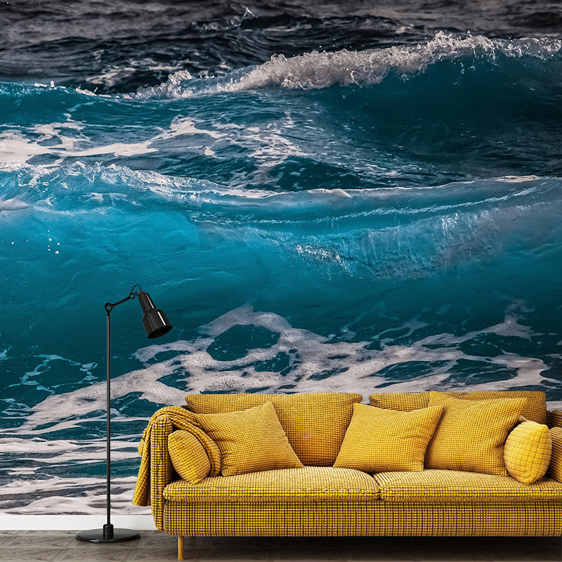 Customized Beautiful Sea Mural Eco-friendly for Living Room Decoration