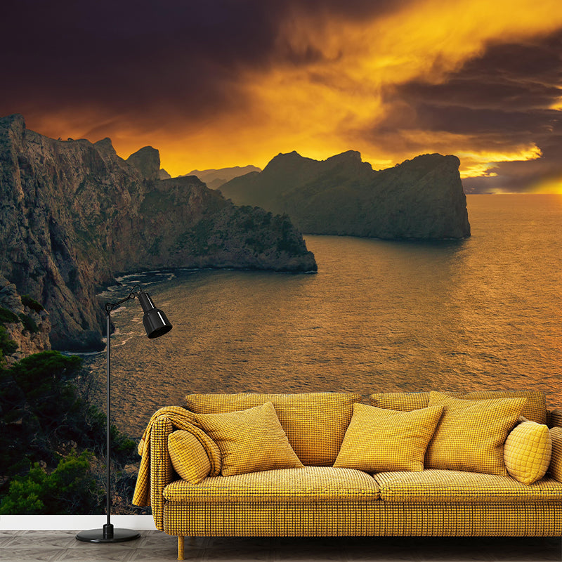 Customized Beautiful Sea Mural Eco-friendly for Living Room Decoration