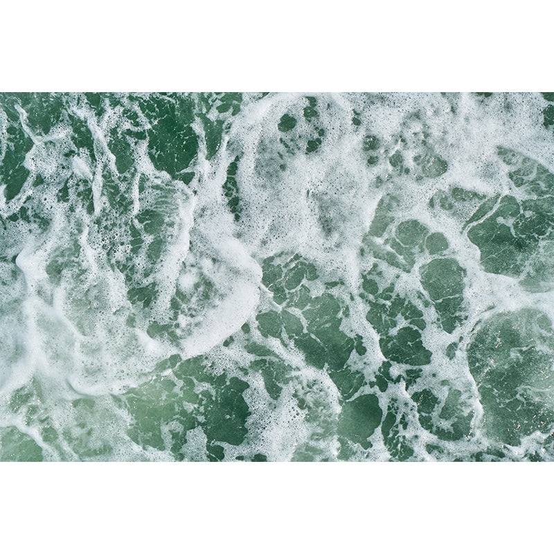 Customized Contemporary Sea Mural Mildew Resistant for Living Room Decoration