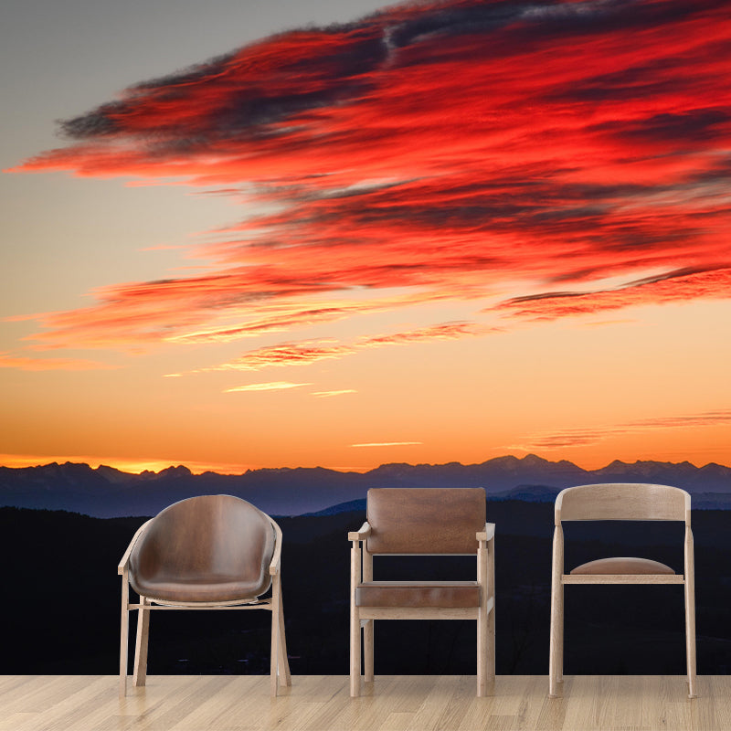 Customized Beautiful Dusk Mural Mildew Resistant for Living Room Decoration
