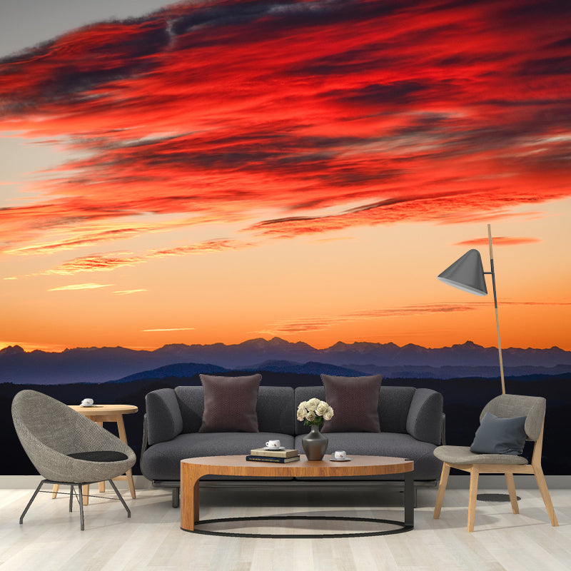 Customized Beautiful Dusk Mural Mildew Resistant for Living Room Decoration