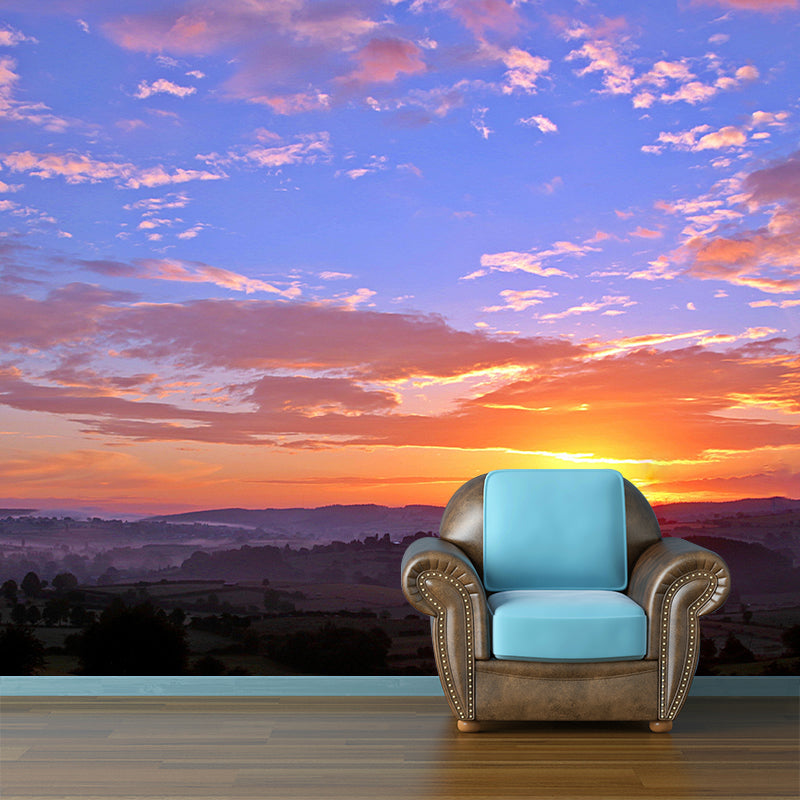 Customized Beautiful Sky Mural Mildew Resistant for Dining Room Decoration