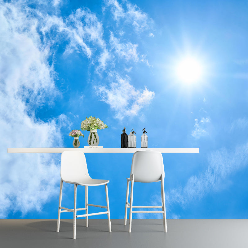 Customized Beautiful Sky Mural Mildew Resistant for Sleeping Room Decoration