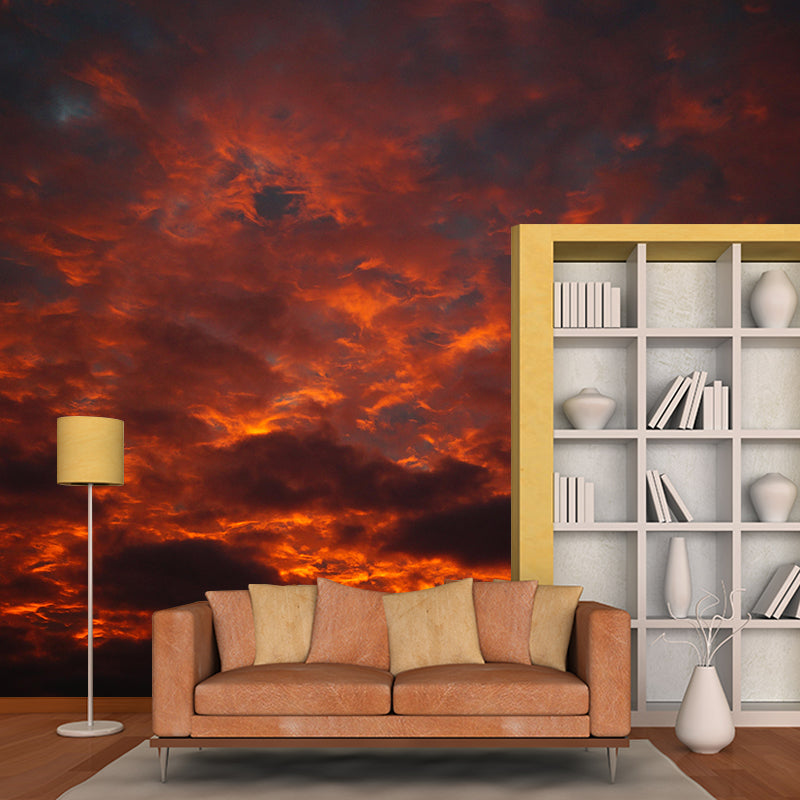 Beautiful Sky Mural Mildew Resistant for Bathroom Decoration