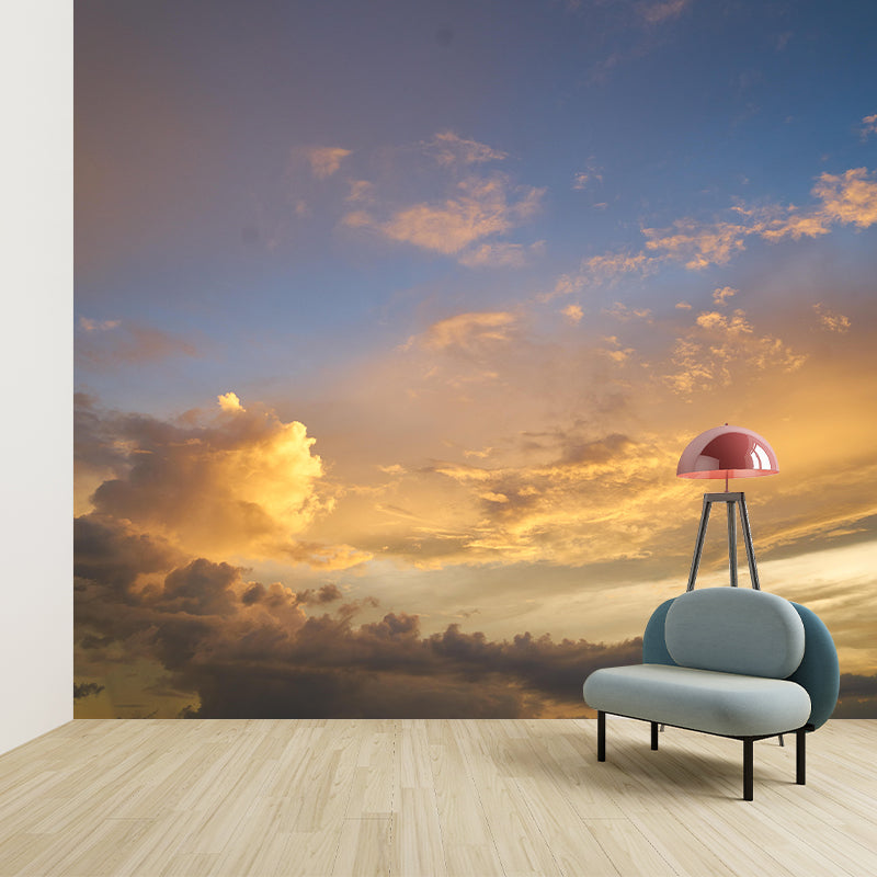 Customized Beautiful Cloud Mural Mildew Resistant for Living Room Decoration