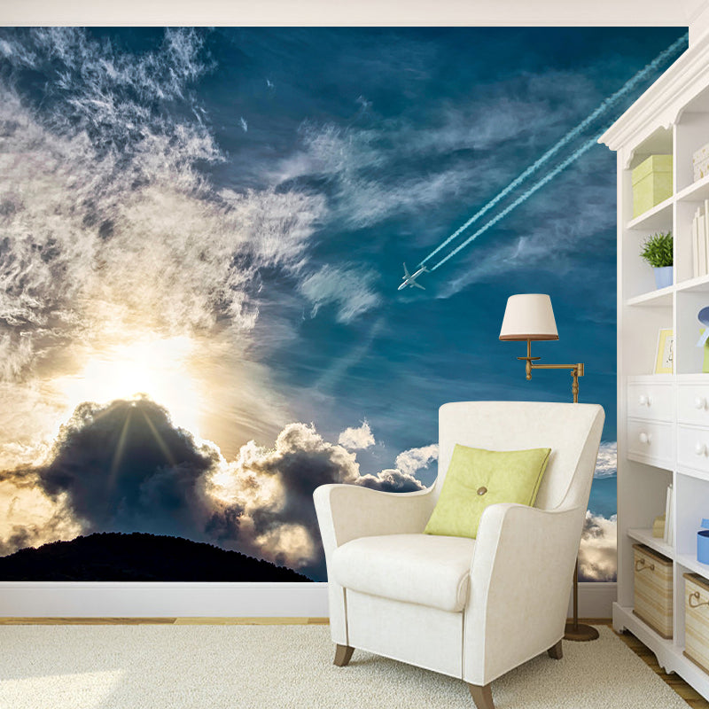 Customized Beautiful Sky Mural Eco-friendly for Sitting Room Decoration