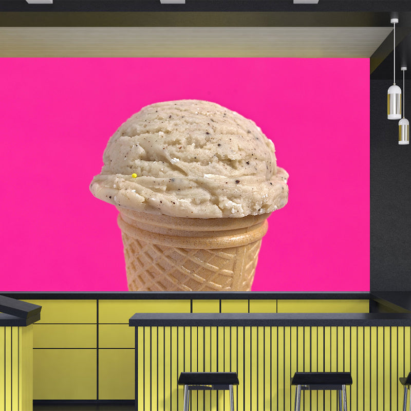 Customized Ice Cream Dessert Mural Modern Wall Covering for Dessert Shop