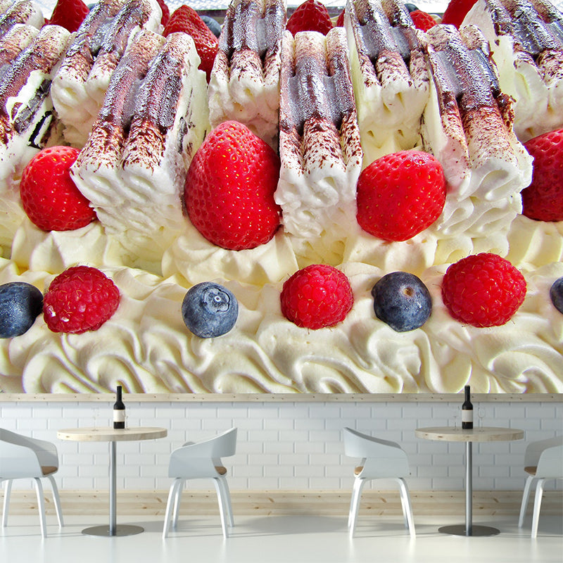 Customized Ice Cream Dessert Mural Modern Wall Covering for Dessert Shop