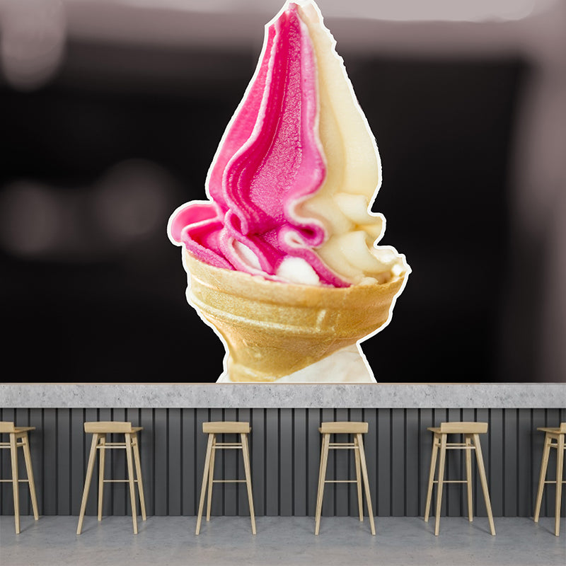 DeliciousIce Cream Dessert Mural Modern Style Wall Covering for Dessert Shop