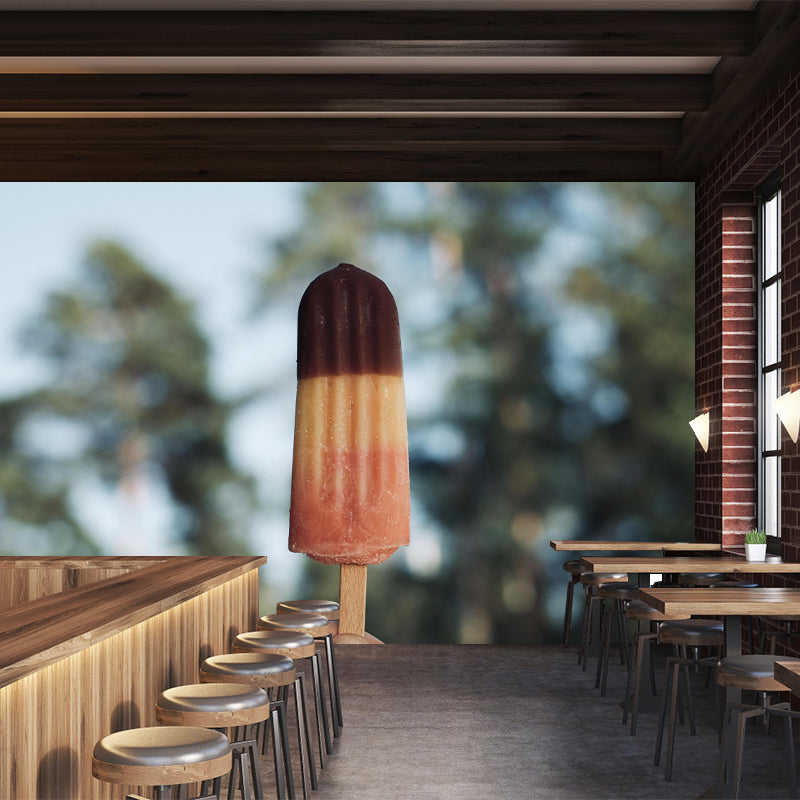 DeliciousIce Cream Dessert Mural Modern Style Wall Covering for Dessert Shop