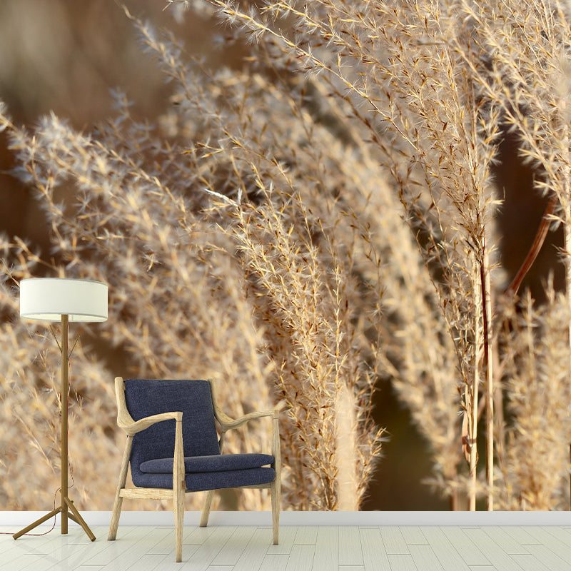 Grass Plant Murals for Bedroom Moisture Resistant, Custom Size Available