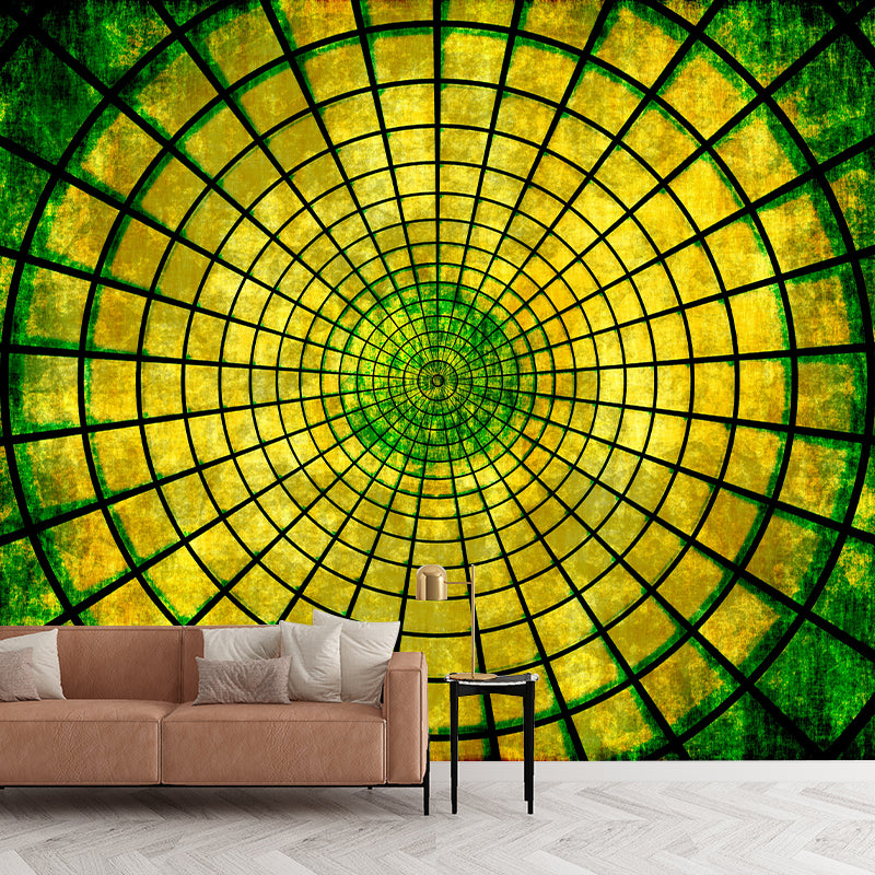 Geometric Circle Mural Decal Wall Art for Home Decor, Moisture Resistant