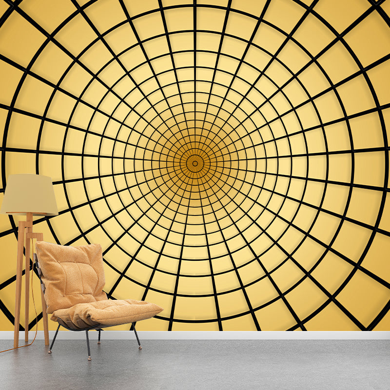 Geometric Circle Mural Decal Wall Art for Home Decor, Moisture Resistant