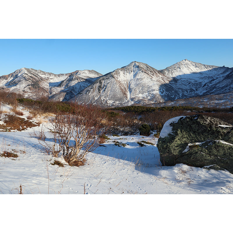 Snow Mountain Scenery Mural Wallpaper for Home Decoration, Moisture Resistant