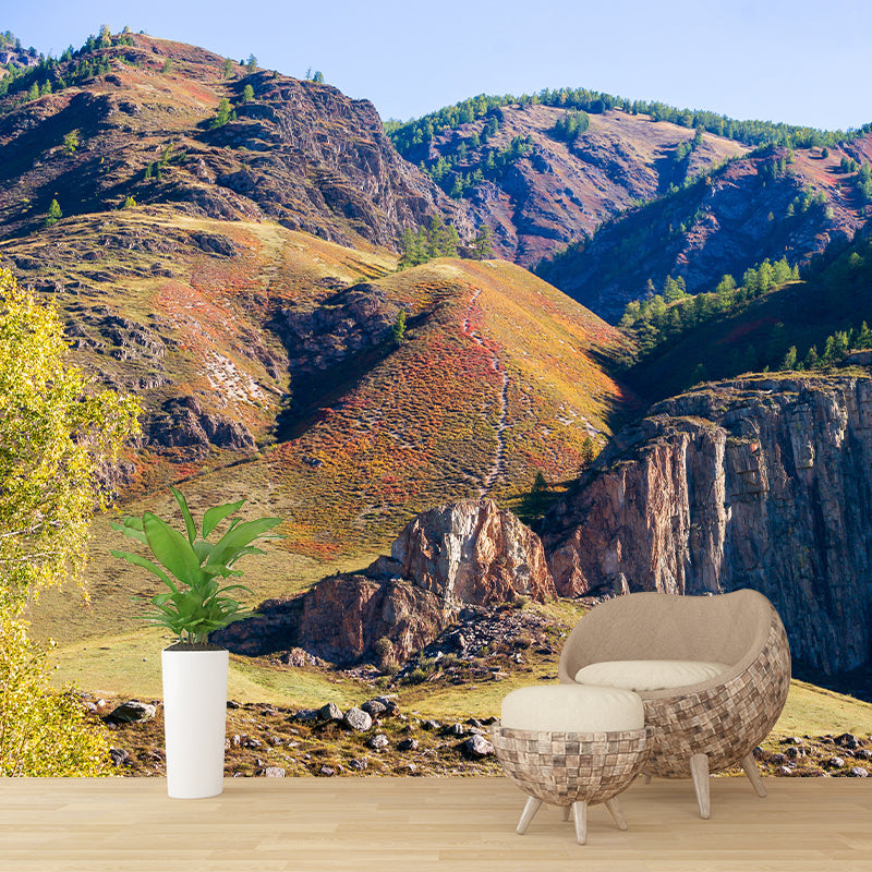Mountain Landscape Contemporary Stain Resistant Wall Decor for Sleeping Room