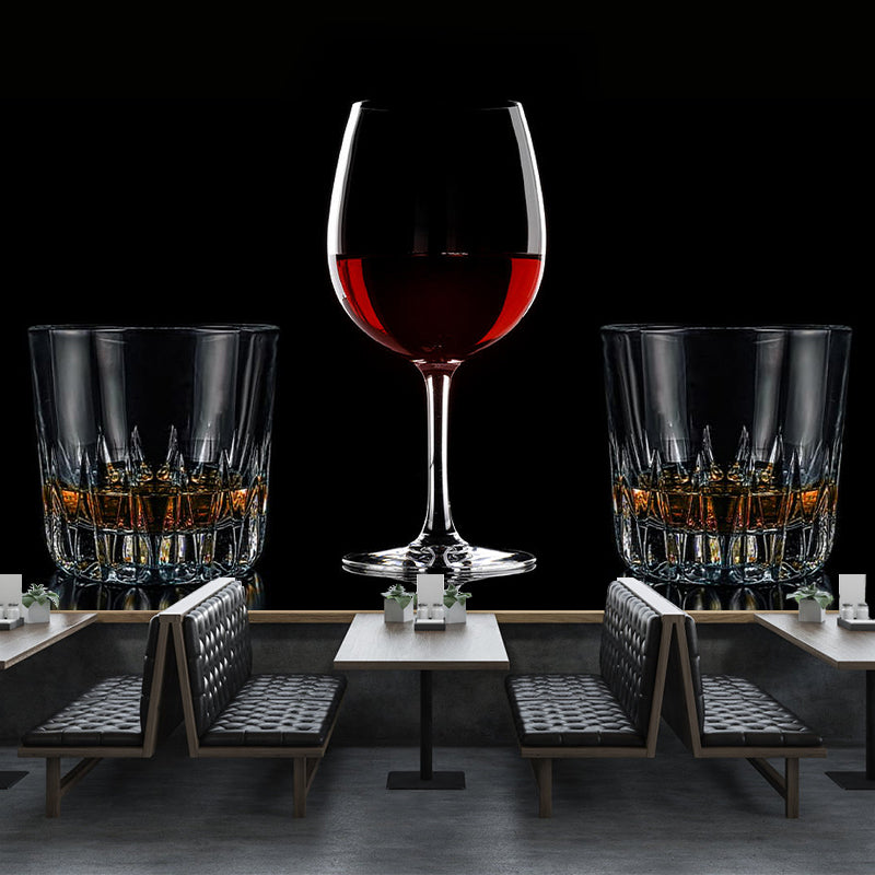 Minimalist Wine Mural Decoration Painting Wall Art for Bar Decor, Moisture Resistant