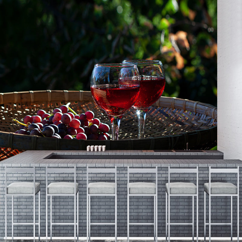 Wine Wall Mural Photography for Wine Shop, Moisture Resistant, Optional Size