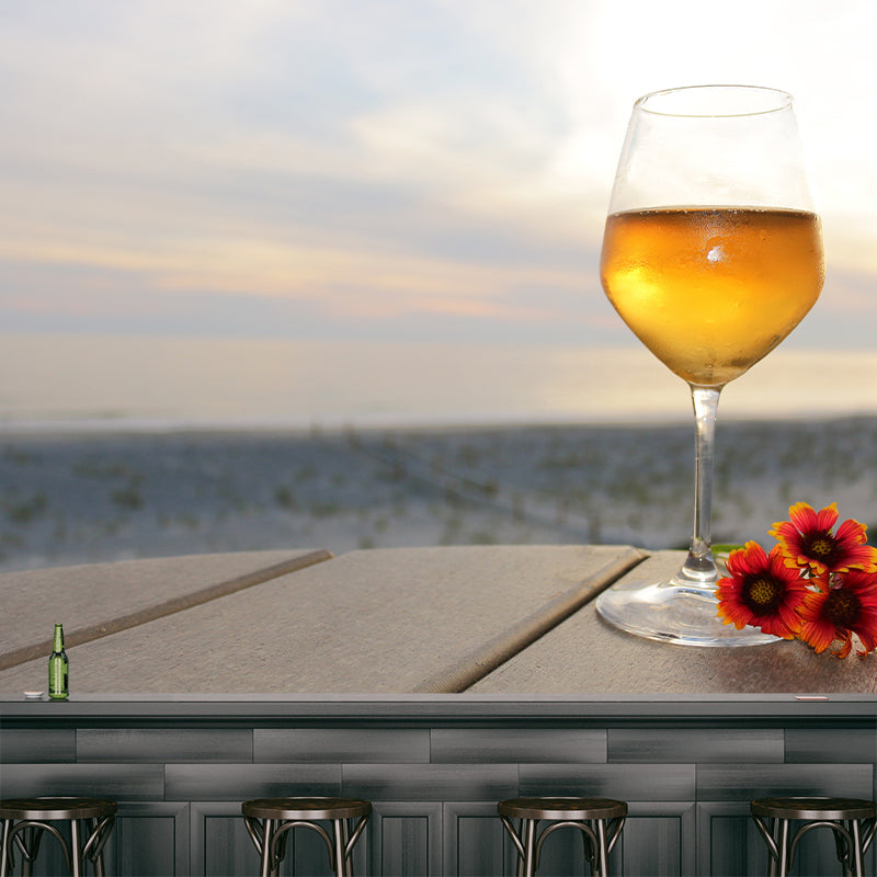 Minimalist Wine Bar Wall Decor Waterproofing, Customized Size Available