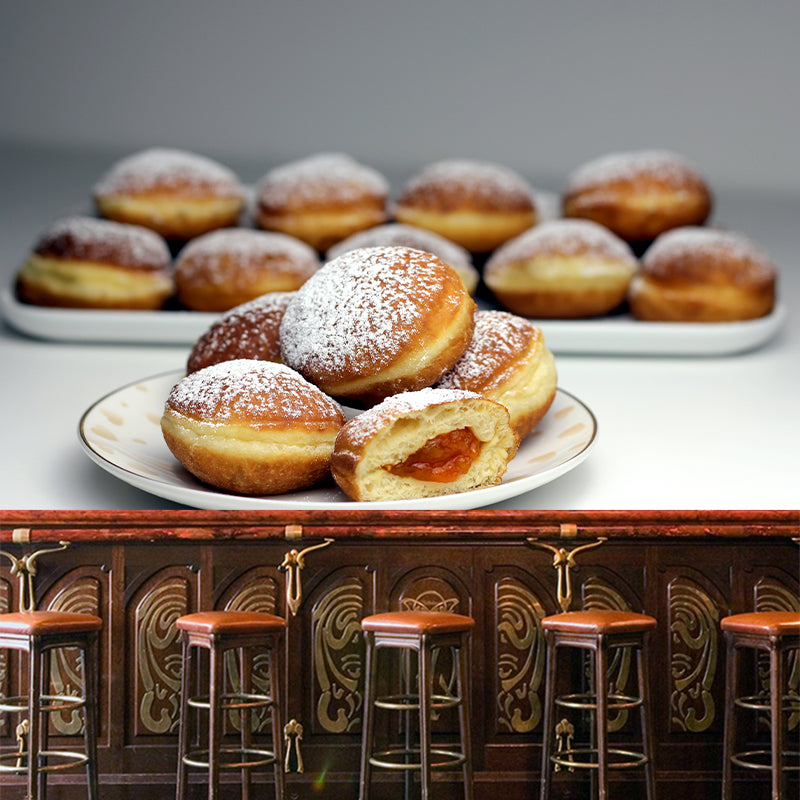 Simple Dessert Mural Wallpaper for Commerce Shop Decoration, Waterproofing