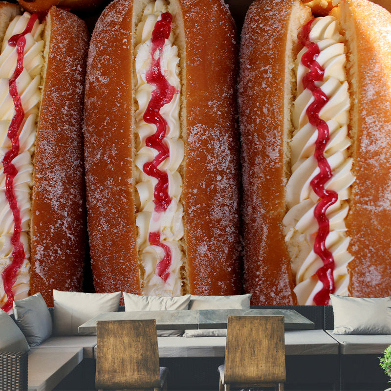 Delicious Food Wall Mural Decal Modern Decoration Dessert Shop Wall Decor