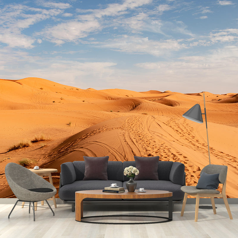 Photography Style Desert Mural Wallpaper for Guest Room Decoration