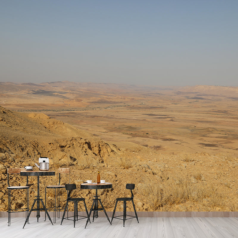 Customized Photography Desert Wall Mural Contemporary for Bathroom Living Room