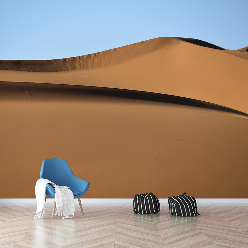 Desert Mural Wallpaper Horizontal Photography Style for Sleeping Room Decor