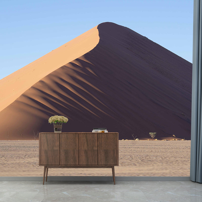 Desert Mural Wallpaper Horizontal Photography Style for Guest Room Decor