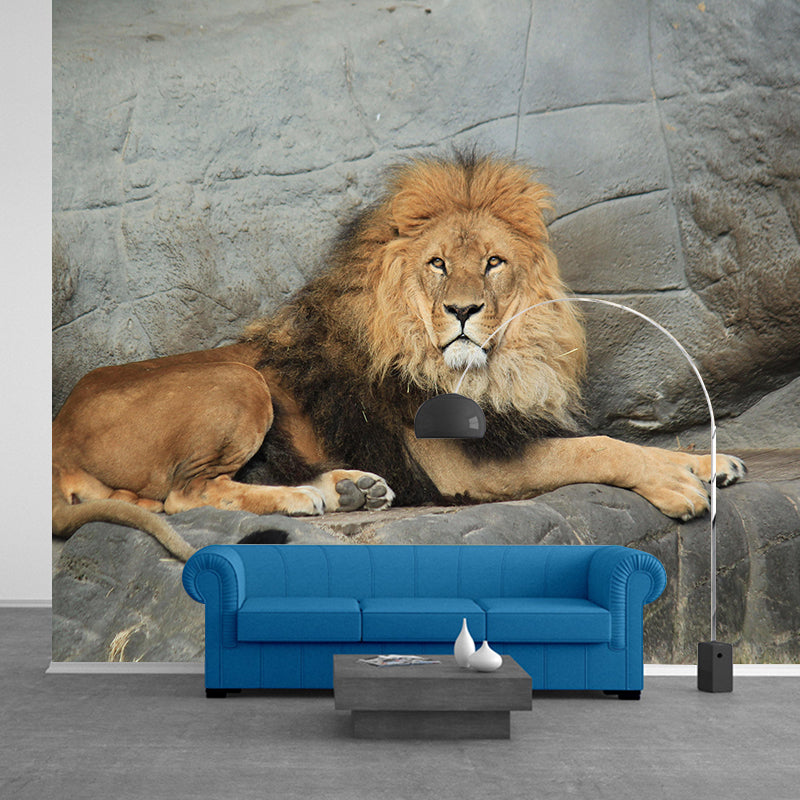Customized Lion Mural Contemporary Photography for Bedroom Living Room