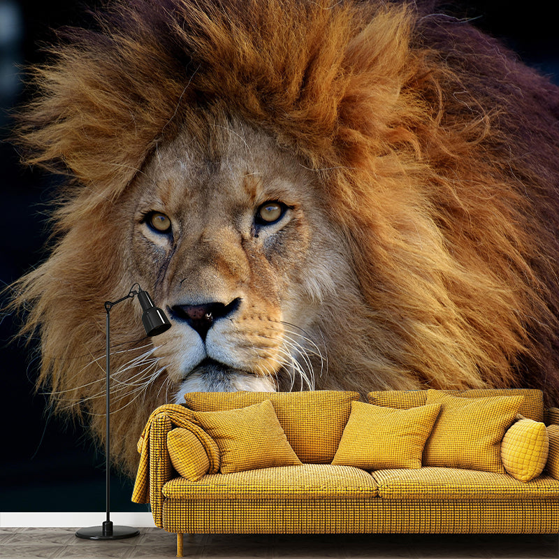 Customized Lion Mural Contemporary Photography for Bedroom Living Room