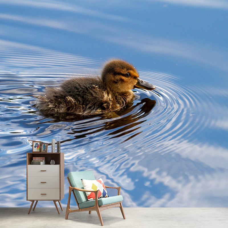 Photography Animal Duck Mural Wallpaper Environment Friendly for Living Room